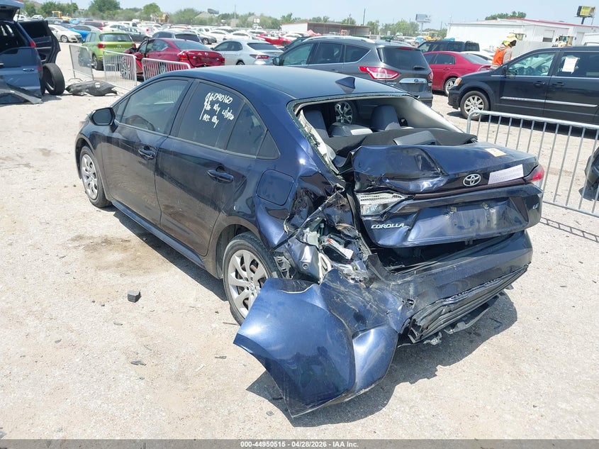 2021 Toyota Corolla VIN JTDEPMAE5MJ150334 IAAI salvage auction — REAR END, Salvage Title, sold $3,750 on 2026-07-15 (photo 3)