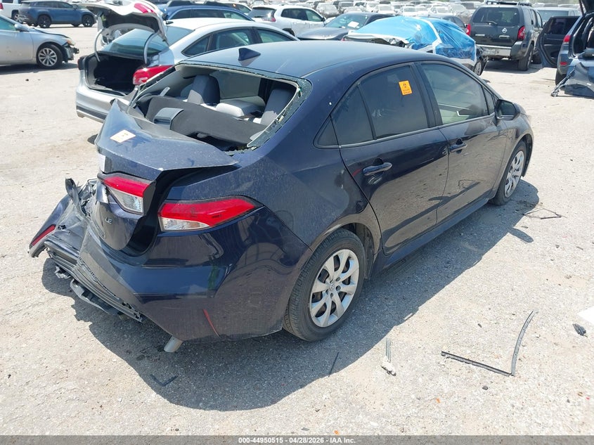 2021 Toyota Corolla VIN JTDEPMAE5MJ150334 IAAI salvage auction — REAR END, Salvage Title, sold $3,750 on 2026-07-15 (photo 4)