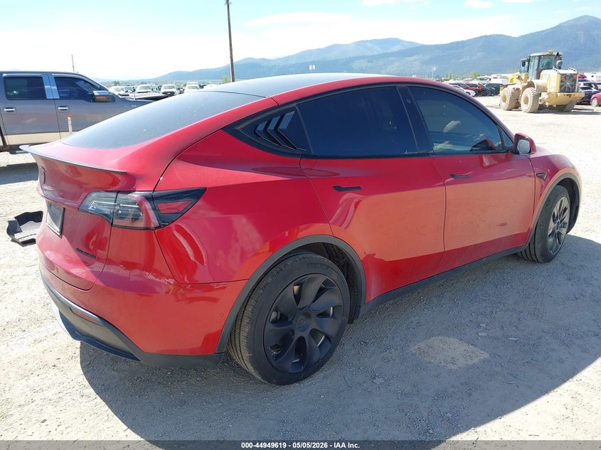 2020 Tesla Model y VIN 5YJYGDEE2LF018192 IAAI salvage auction — LEFT FRONT, Salvage (Montana), sold $10,750 on 2026-07-16 (photo 4)