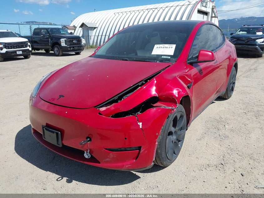 2020 Tesla Model y VIN 5YJYGDEE2LF018192 IAAI salvage auction — LEFT FRONT, Salvage (Montana), sold $10,750 on 2026-07-16 (photo 6)
