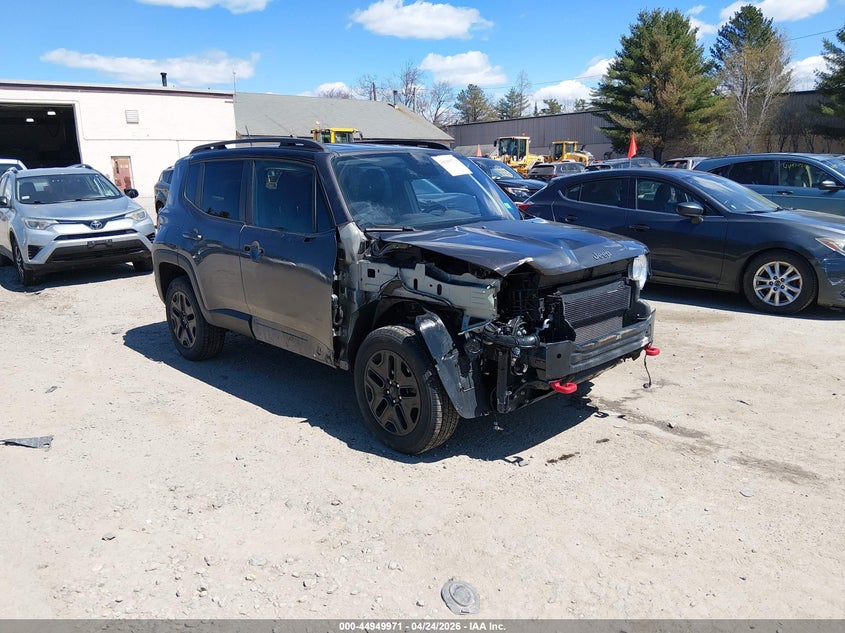 2018 Jeep Renegade VIN ZACCJBCB7JPH12049 IAAI salvage auction — FRONT END, Salvage (New Hampshire), sold $1,750 on 2026-08-19 (photo 1)