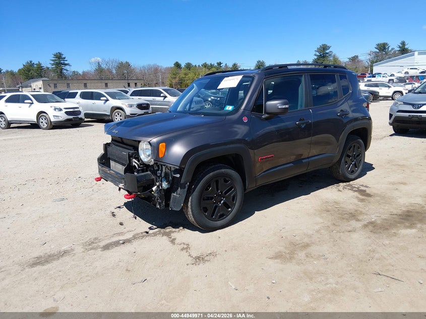 2018 Jeep Renegade VIN ZACCJBCB7JPH12049 IAAI salvage auction — FRONT END, Salvage (New Hampshire), sold $1,750 on 2026-08-19 (photo 2)