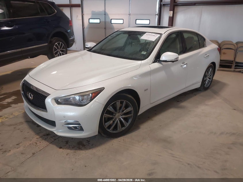 2016 Infiniti Q50 VIN JN1CV7AR7GM253164 IAAI salvage auction — THEFT, Salvage (North Carolina), sold $3,300 on 2026-07-13 (photo 2)