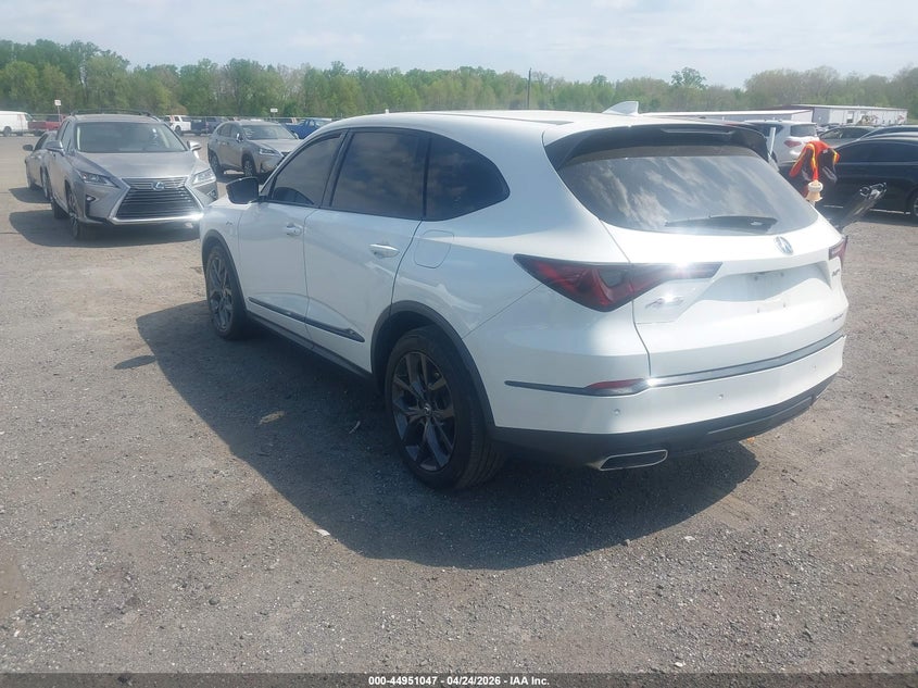 2022 Acura Mdx VIN 5J8YE1H08NL001189 IAAI salvage auction — RIGHT FRONT, Salvage - 75% Or Less (Maryland), sold $9,500 on 2026-07-27 (photo 3)