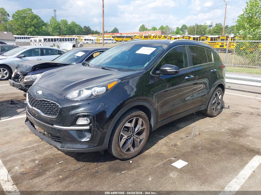 2020 Kia Sportage VIN KNDPN3AC1L7649666 IAAI salvage auction — REAR END, Salvage (North Carolina), sold $2,150 on 2026-07-16 (photo 2)
