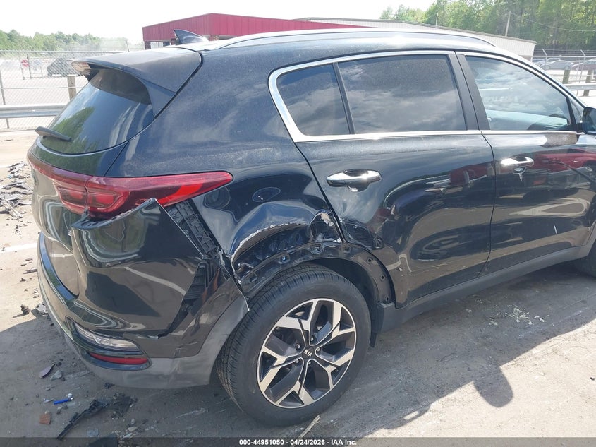 2020 Kia Sportage VIN KNDPN3AC1L7649666 IAAI salvage auction — REAR END, Salvage (North Carolina), sold $2,150 on 2026-07-16 (photo 6)