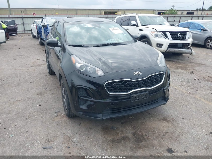 2021 Kia Sportage VIN KNDPM3AC2M7917144 IAAI salvage auction — EXTERIOR BURN, Original (Texas), sold $2,850 on 2026-07-15 (photo 1)