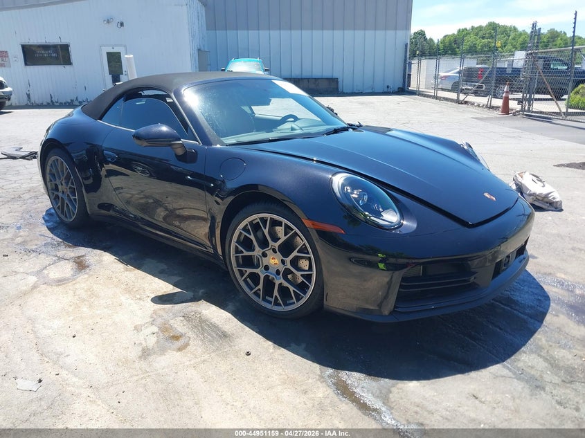 2025 Porsche 911 VIN WP0CA2A95SS236671 IAAI salvage auction — LEFT FRONT, Salvage Title, sold $25,250 on 2026-07-30 (photo 1)
