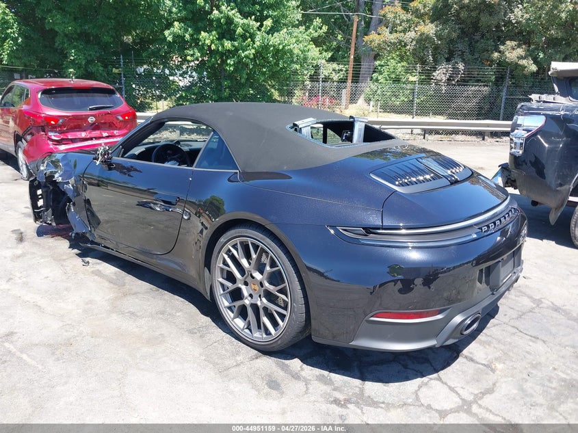 2025 Porsche 911 VIN WP0CA2A95SS236671 IAAI salvage auction — LEFT FRONT, Salvage Title, sold $25,250 on 2026-07-30 (photo 3)
