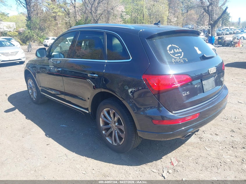 2015 Audi Q5 VIN WA1LFAFPXFA145274 IAAI salvage auction — LEFT REAR, Mv-907A (New York), sold $25 on 2026-07-28 (photo 3)