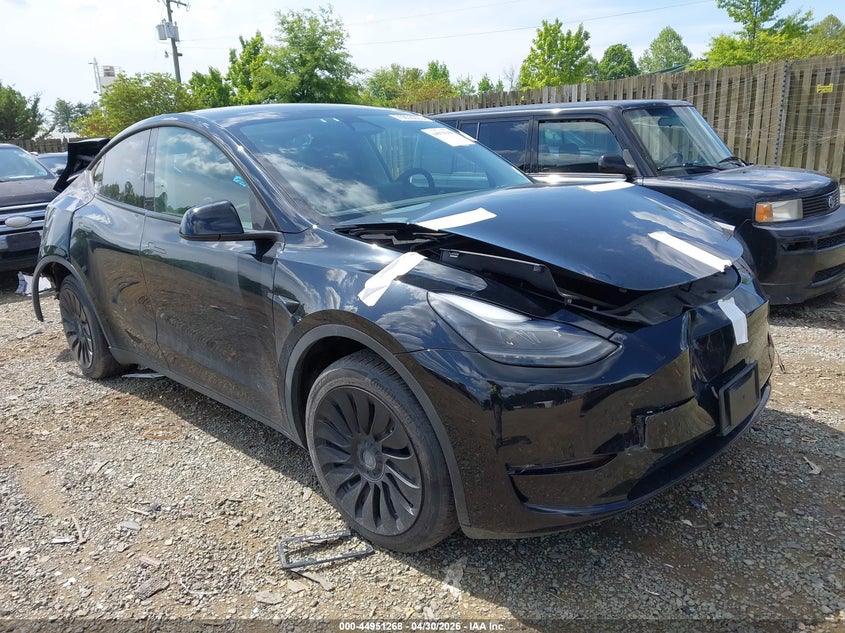2023 Tesla Model y VIN 7SAYGDEE8PF834963 IAAI salvage auction — FRONT & REAR, Salvage (Virginia), sold $1,150 on 2026-07-27 (photo 1)