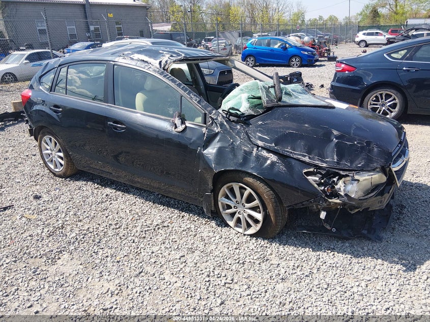2012 Subaru Impreza VIN JF1GPAC69CH245438 IAAI salvage auction — ROLLOVER, Salvage Title, sold $425 on 2026-07-22 (photo 1)