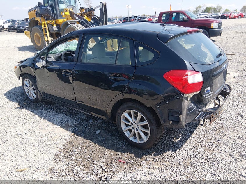 2012 Subaru Impreza VIN JF1GPAC69CH245438 IAAI salvage auction — ROLLOVER, Salvage Title, sold $425 on 2026-07-22 (photo 3)