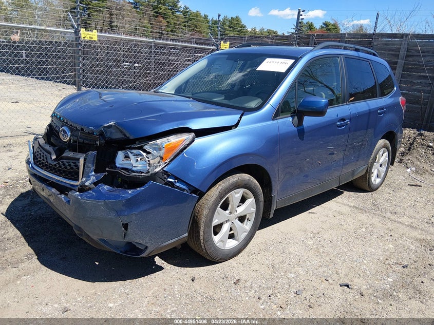 2015 Subaru Forester VIN JF2SJADC2FH513066 IAAI salvage auction — FRONT END, Salvage (Massachusetts), sold $800 on 2026-07-31 (photo 2)
