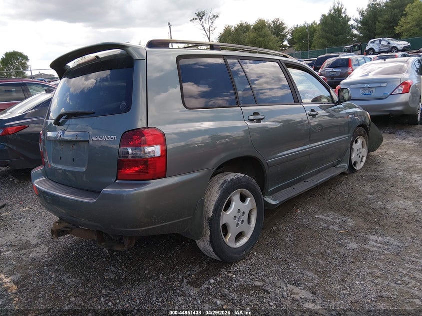 2006 Toyota Highlander VIN JTEEP21A960143246 IAAI salvage auction — LEFT FRONT, Salvage (Kentucky), sold $650 on 2026-07-13 (photo 4)