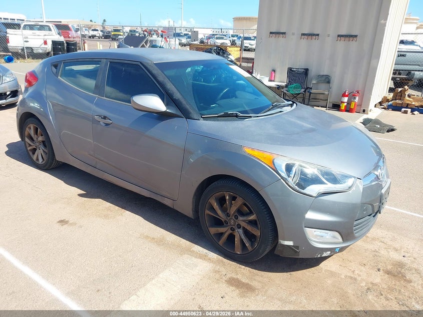 2017 Hyundai Veloster VIN KMHTC6AD9HU305618 IAAI salvage auction — WATER/FLOOD, Salvage (Hawaii), sold $100 on 2026-07-28 (photo 1)