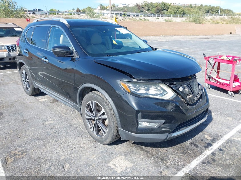 2017 Nissan Rogue VIN JN8AT2MT2HW143346 IAAI salvage auction — FRONT END, Salvage Title, sold $2,050 on 2026-07-22 (photo 1)