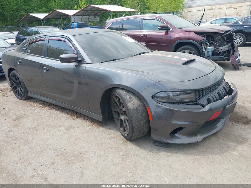 2018 Dodge Charger VIN 2C3CDXCT4JH163221 IAAI salvage auction — LEFT FRONT, Salvage - Greater Than 75% (Maryland), sold $5,200 on 2026-07-10 (photo 1)