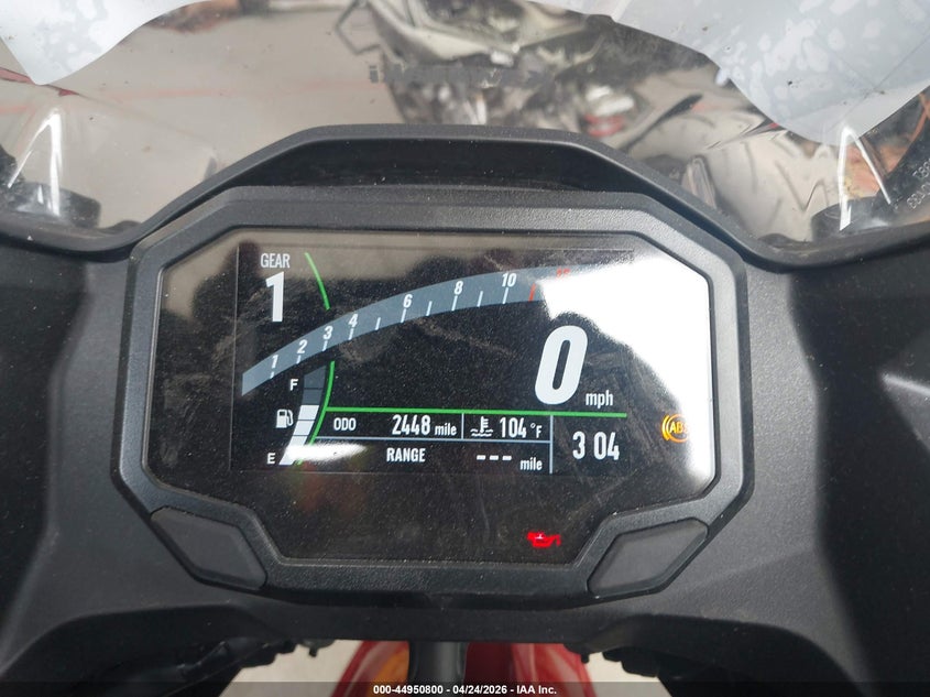 2026 Kawasaki Ninja VIN ML5EXGJ10TDA81285 IAAI salvage auction — REAR END, Salvage (Georgia), sold $2,500 on 2026-07-08 (photo 7)
