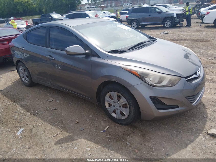 2016 Hyundai Elantra VIN KMHDH4AE9GU582593 IAAI salvage auction — FRONT & REAR, Salvage (Tennessee), sold $325 on 2026-07-23 (photo 1)
