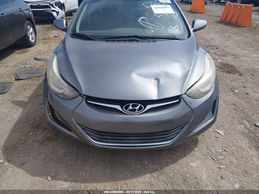 2016 Hyundai Elantra VIN KMHDH4AE9GU582593 IAAI salvage auction — FRONT & REAR, Salvage (Tennessee), sold $325 on 2026-07-23 (photo 6)