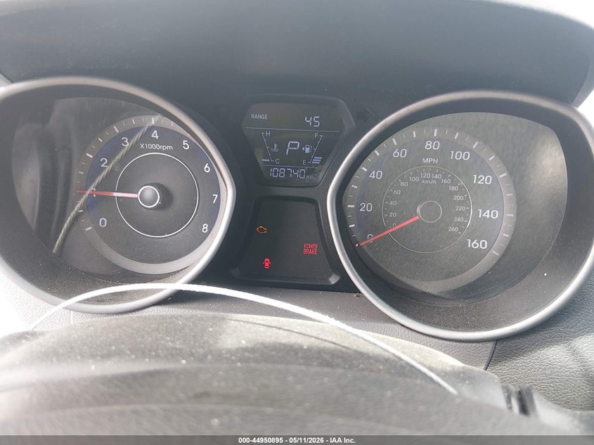 2016 Hyundai Elantra VIN KMHDH4AE9GU582593 IAAI salvage auction — FRONT & REAR, Salvage (Tennessee), sold $325 on 2026-07-23 (photo 7)