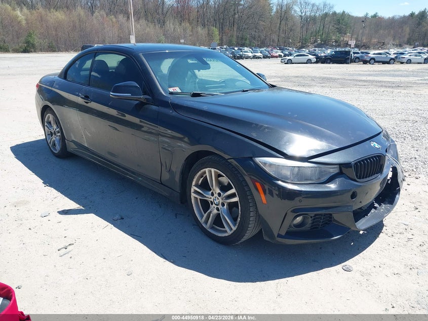2017 BMW 4er VIN WBA4U9C5XH5D43849 IAAI salvage auction — FRONT END, Salvage (Massachusetts), sold $3,750 on 2026-07-07 (photo 1)