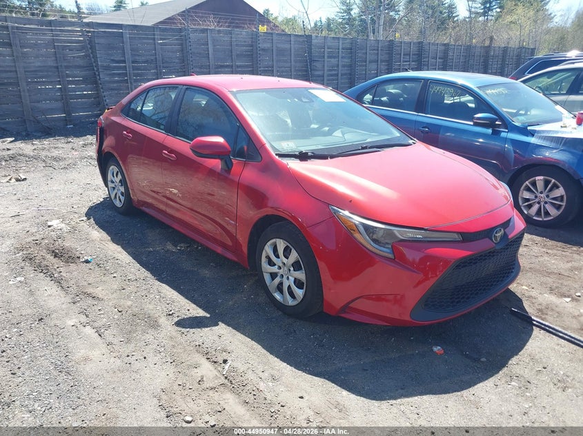 2021 Toyota Corolla VIN 5YFEPMAE5MP166254 IAAI salvage auction — REAR END, Salvage (Massachusetts), sold $4,500 on 2026-07-17 (photo 1)