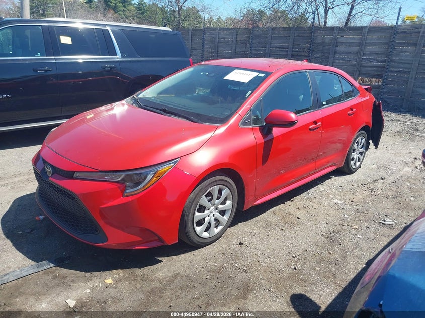 2021 Toyota Corolla VIN 5YFEPMAE5MP166254 IAAI salvage auction — REAR END, Salvage (Massachusetts), sold $4,500 on 2026-07-17 (photo 2)