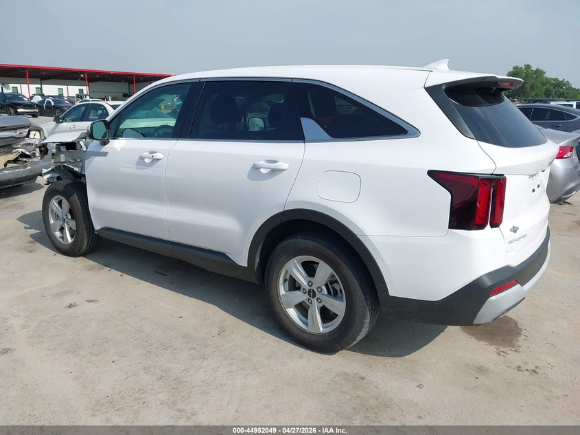 2025 Kia Sorento VIN 5XYRG4JC1SG354402 IAAI salvage auction — FRONT END, Original (Texas), sold $8,600 on 2026-07-23 (photo 3)
