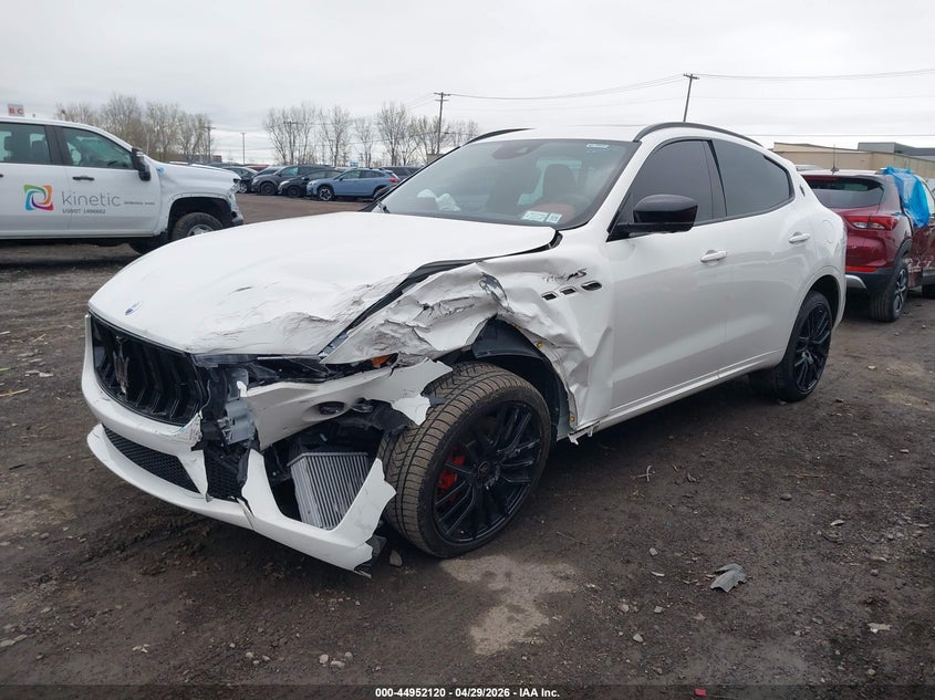 2022 Maserati Levante VIN ZN661ZUM1NX403040 IAAI salvage auction — LEFT FRONT, Mv-907A (New York), sold $14,000 on 2026-08-07 (photo 2)