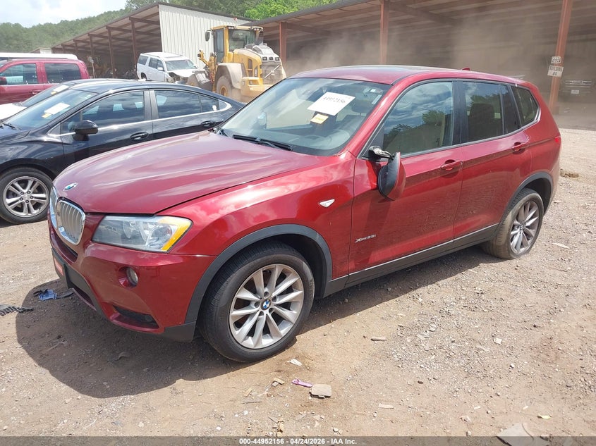 2013 BMW X3 VIN 5UXWX9C56D0A15692 IAAI salvage auction — NORMAL WEAR, Clear (Montana), sold $350 on 2026-07-08 (photo 2)