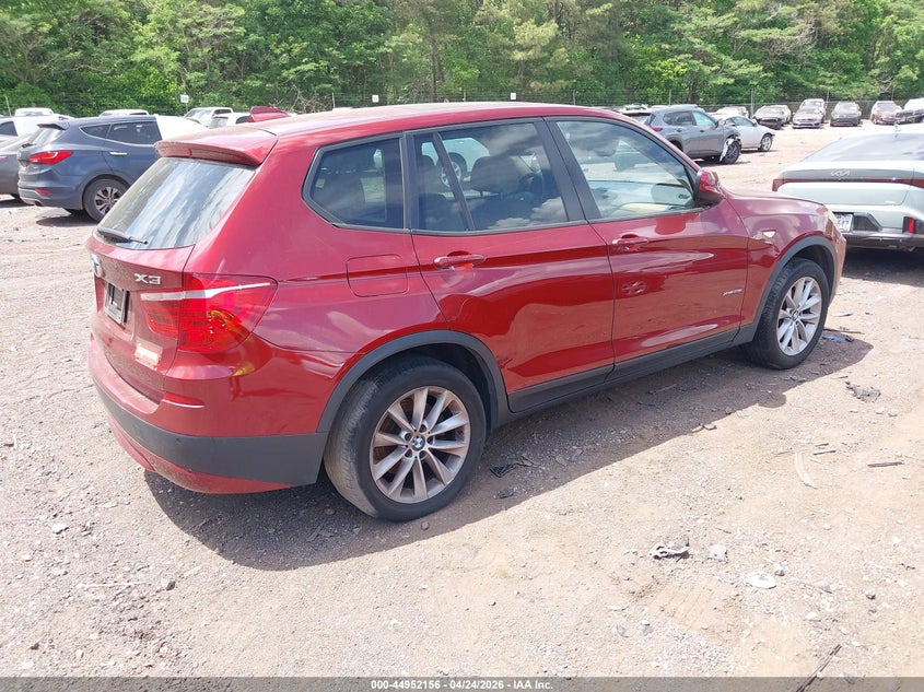 2013 BMW X3 VIN 5UXWX9C56D0A15692 IAAI salvage auction — NORMAL WEAR, Clear (Montana), sold $350 on 2026-07-08 (photo 4)