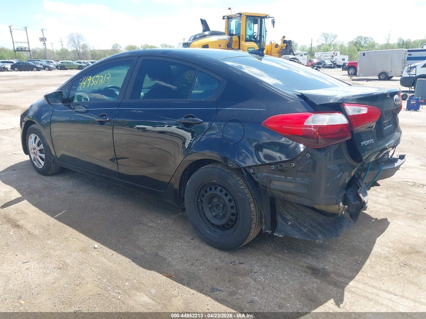 2016 Kia Forte VIN KNAFK4A65G5580709 IAAI salvage auction — REAR END, Wait Title, sold $450 on 2026-07-21 (photo 3)