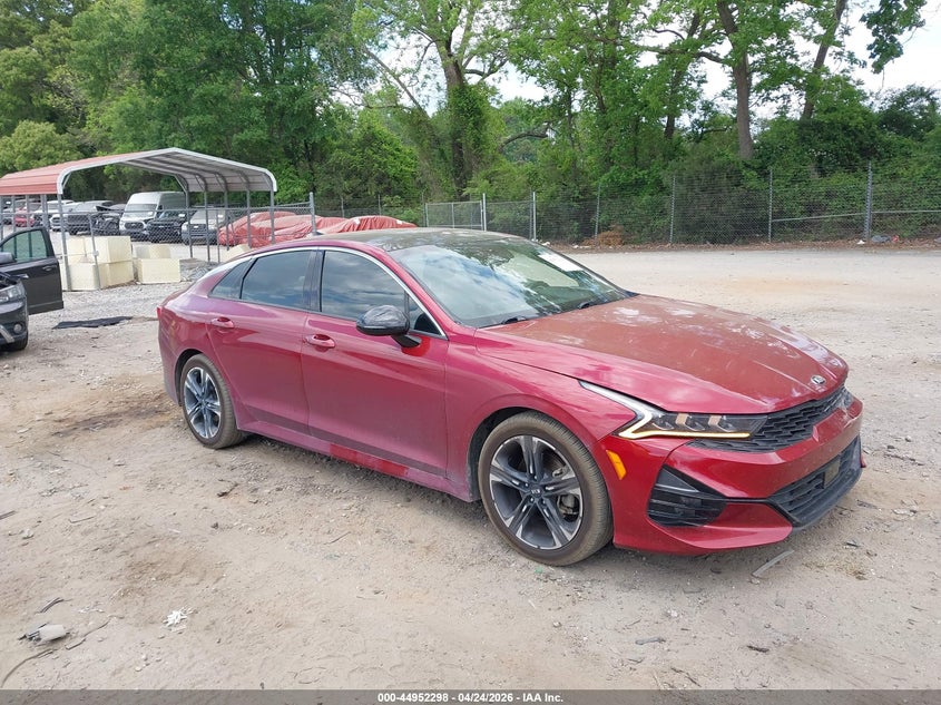 2021 Kia K5 VIN 5XXG64J27MG062343 IAAI salvage auction — LEFT SIDE, Salvage (Georgia), sold $4,000 on 2026-07-17 (photo 1)