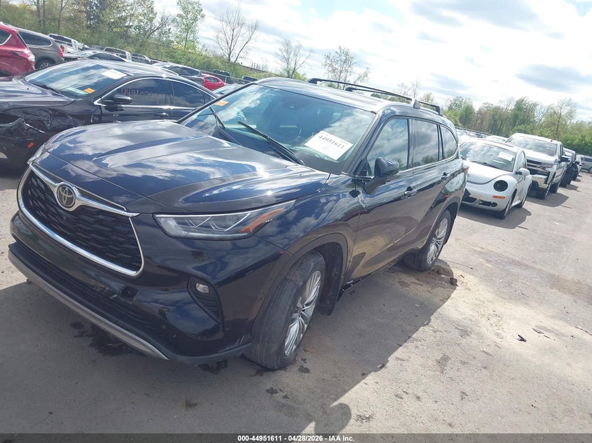 2025 Toyota Highlander VIN 5TDEBRCH9SS655621 IAAI salvage auction — LEFT FRONT, Salvage (Ohio), sold $20,775 on 2026-08-01 (photo 2)