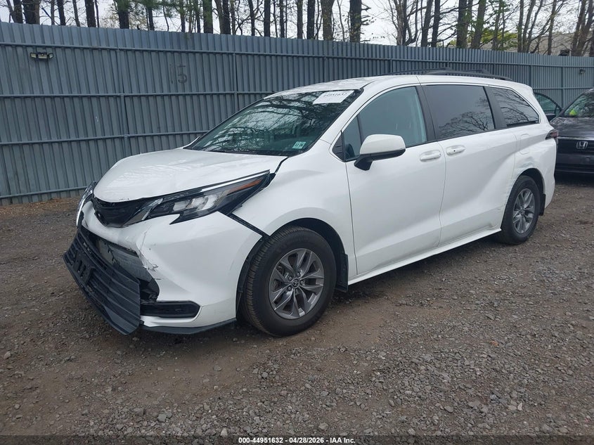 2023 Toyota Sienna VIN 5TDKRKEC0PS143843 IAAI salvage auction — FRONT END, Wait Title, sold $13,300 on 2026-07-08 (photo 2)
