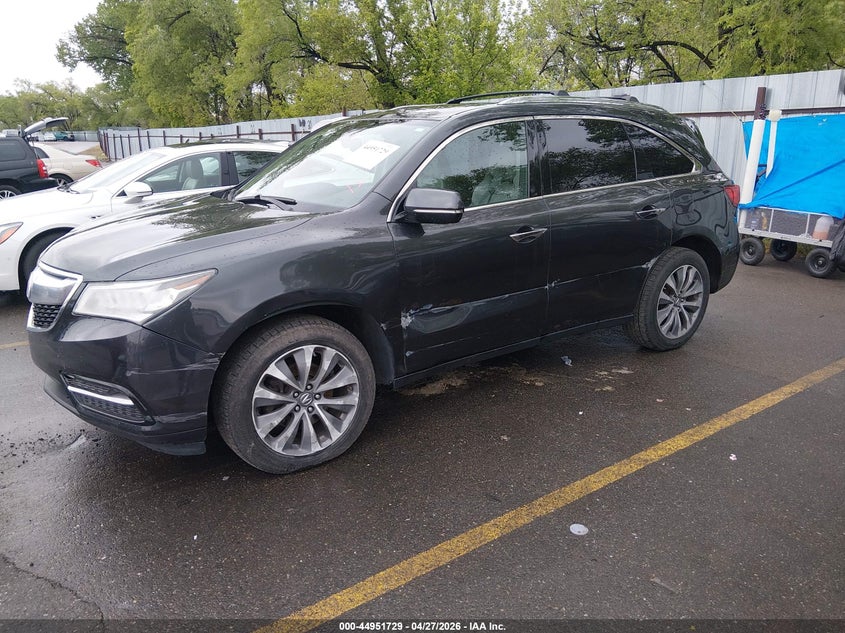 2015 Acura Mdx VIN 5FRYD4H46FB004181 IAAI salvage auction — LEFT SIDE, Salvage (Idaho), sold $2,150 on 2026-07-23 (photo 2)