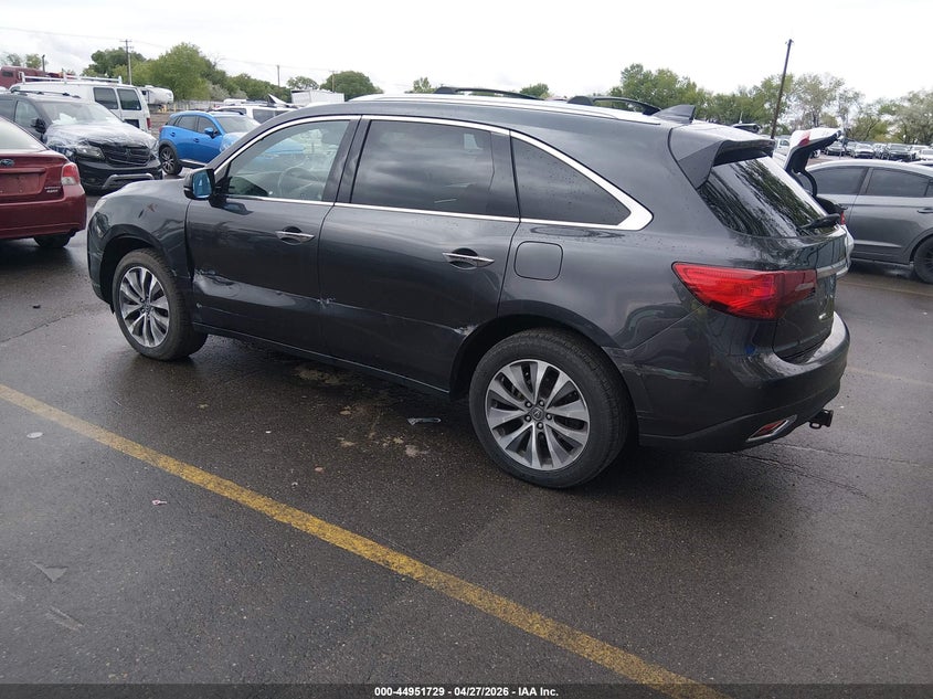2015 Acura Mdx VIN 5FRYD4H46FB004181 IAAI salvage auction — LEFT SIDE, Salvage (Idaho), sold $2,150 on 2026-07-23 (photo 3)