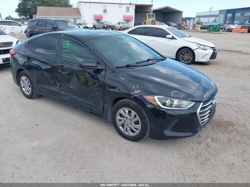 2017 Hyundai Elantra VIN KMHD74LF0HU325803 IAAI salvage auction — RIGHT SIDE, Wait Title, sold $425 on 2026-07-21 (photo 1)