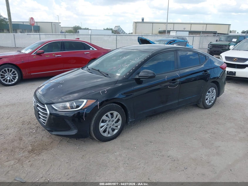 2017 Hyundai Elantra VIN KMHD74LF0HU325803 IAAI salvage auction — RIGHT SIDE, Wait Title, sold $425 on 2026-07-21 (photo 2)