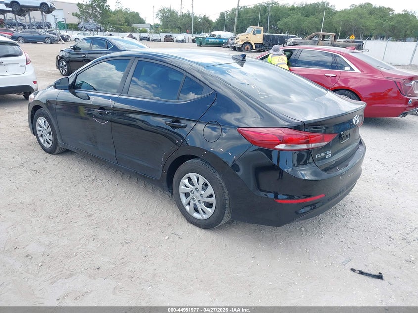 2017 Hyundai Elantra VIN KMHD74LF0HU325803 IAAI salvage auction — RIGHT SIDE, Wait Title, sold $425 on 2026-07-21 (photo 3)