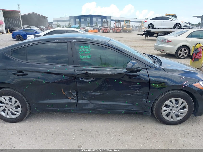 2017 Hyundai Elantra VIN KMHD74LF0HU325803 IAAI salvage auction — RIGHT SIDE, Wait Title, sold $425 on 2026-07-21 (photo 6)