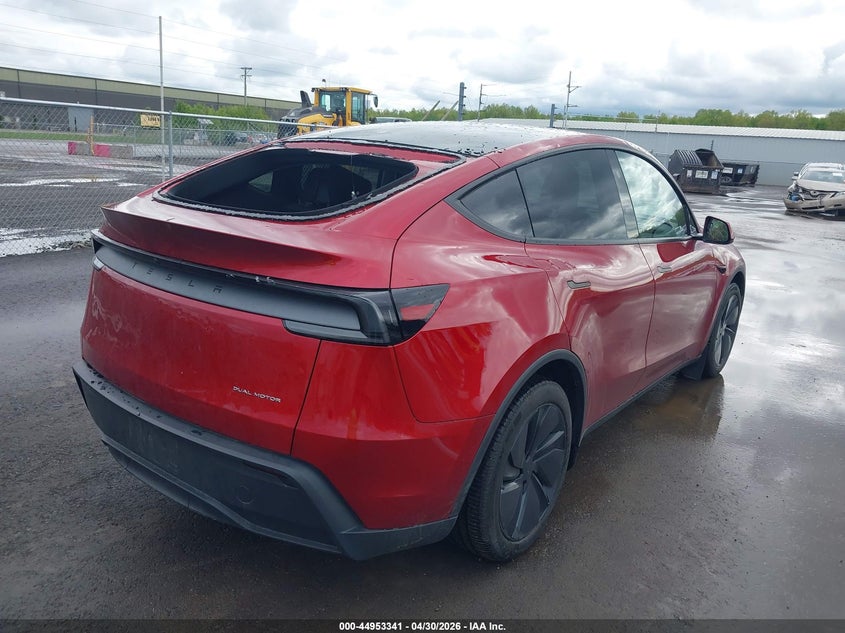 2026 Tesla Model y VIN 7SAYGDEE9TA457860 IAAI salvage auction — HAIL, Salvage (Ohio), sold $27,425 on 2026-07-07 (photo 4)