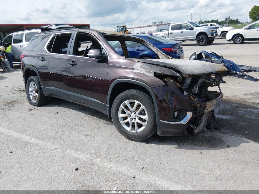 2020 Chevrolet Traverse VIN 1GNERGKW8LJ155875 IAAI salvage auction — Burn Interior, Junk (Missouri), sold $175 on 2026-07-19 (photo 1)
