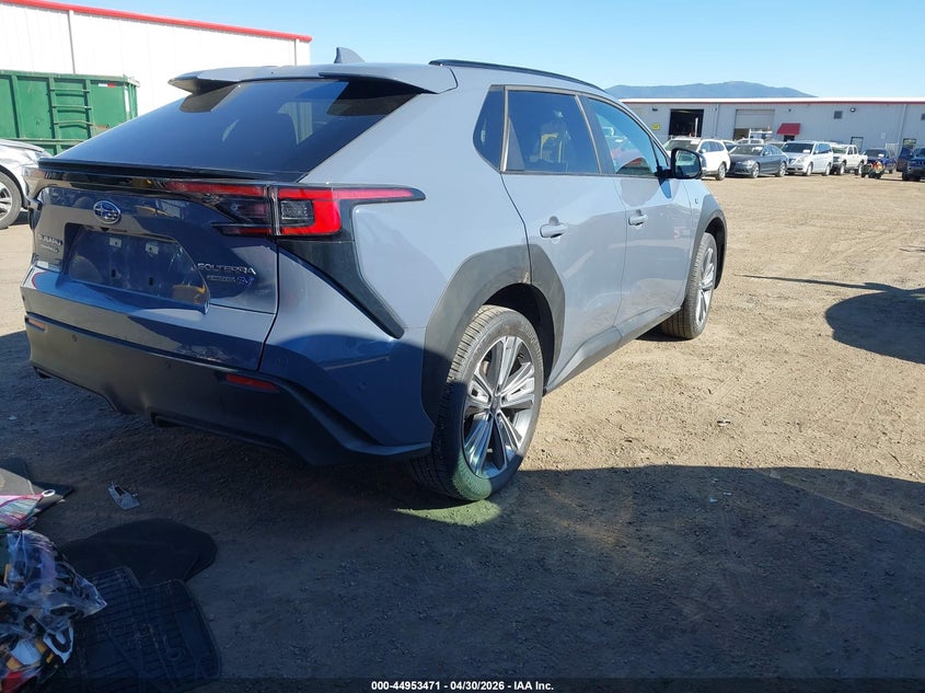 2025 Subaru Solterra VIN JTMABABA7SA106405 IAAI salvage auction — LEFT REAR, Bill Of Sale (Washington), sold $12,300 on 2026-07-16 (photo 4)
