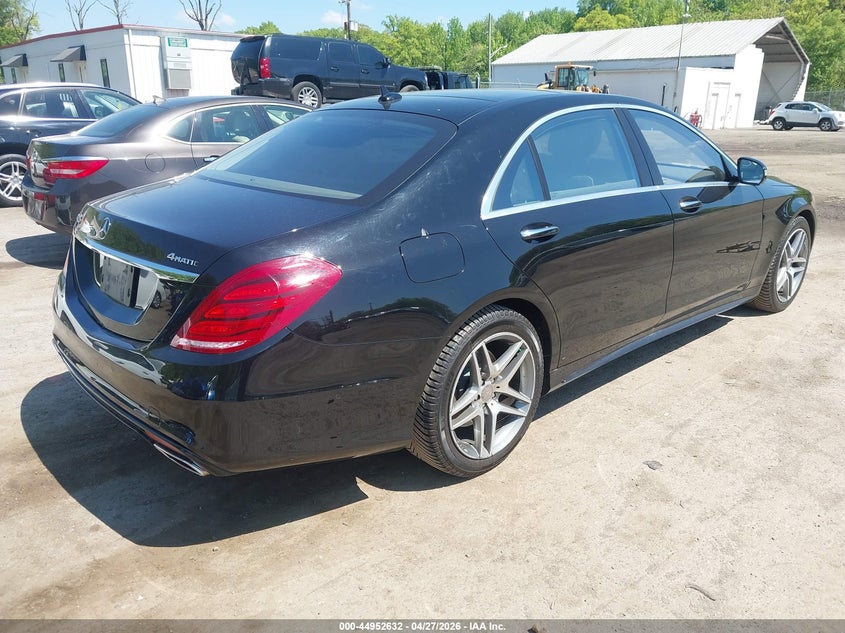 2016 Mercedes-benz S-klasse VIN WDDUG8FB3GA208694 IAAI salvage auction — FRONT END, Salvage Title, sold $4,050 on 2026-07-28 (photo 4)