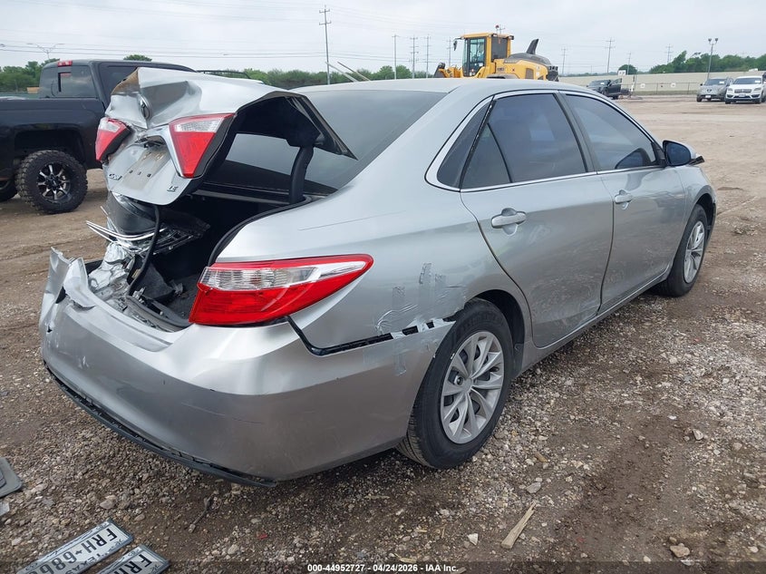 2015 Toyota Camry VIN 4T4BF1FK2FR479725 IAAI salvage auction — FRONT & REAR, Salvage Title, sold $2,100 on 2026-08-03 (photo 4)