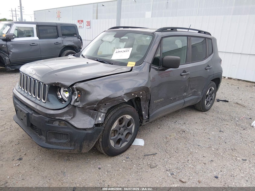 2017 Jeep Renegade VIN ZACCJAAB9HPF71041 IAAI salvage auction — SIDE, Salvage Title, sold $1,775 on 2026-07-16 (photo 2)