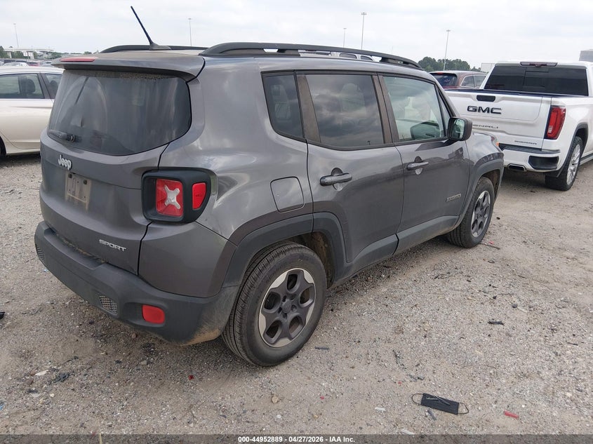 2017 Jeep Renegade VIN ZACCJAAB9HPF71041 IAAI salvage auction — SIDE, Salvage Title, sold $1,775 on 2026-07-16 (photo 4)